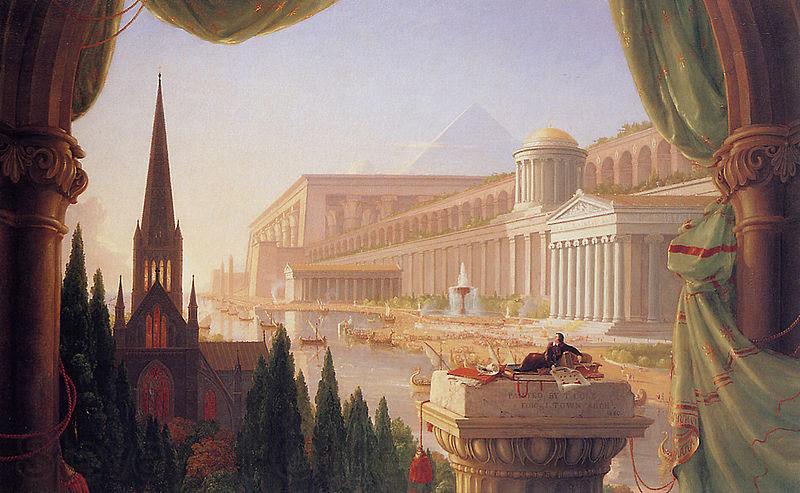 Thomas Cole The dream of the architect France oil painting art